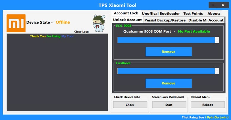 TPS Xiaomi Tool